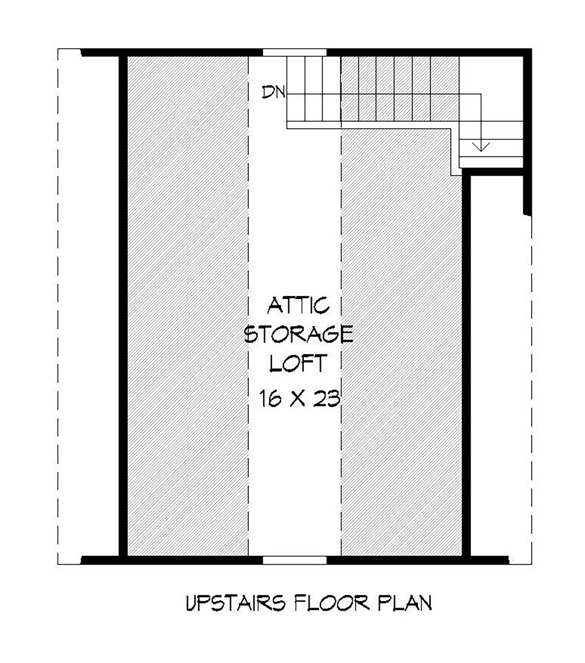 Garage Plan 51669 - 2 Car Garage Level Two