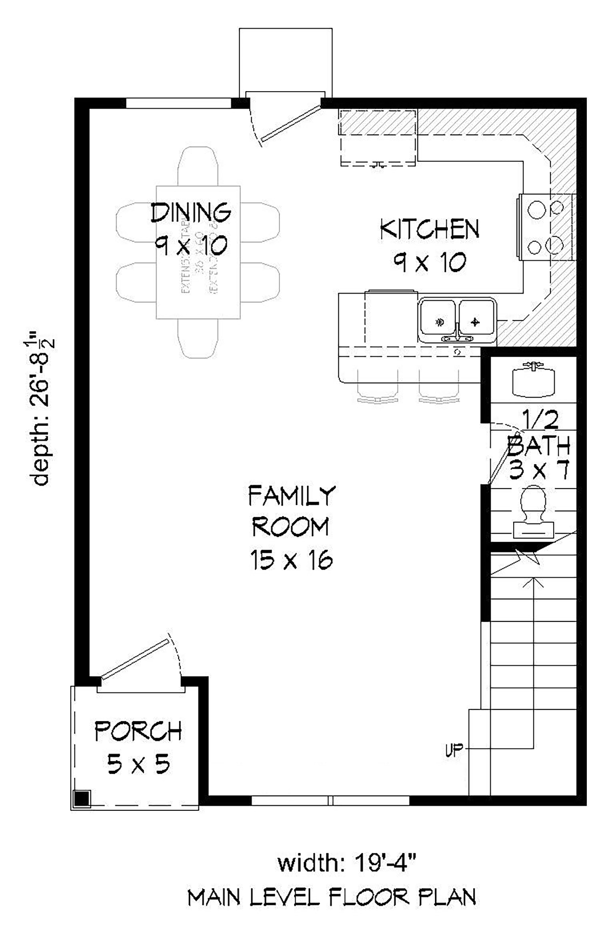House Plan 51670 Level One