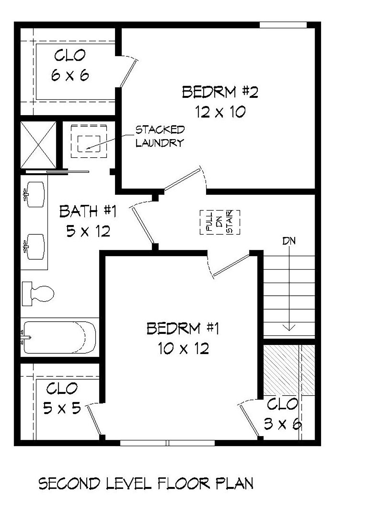 House Plan 51670 Level Two