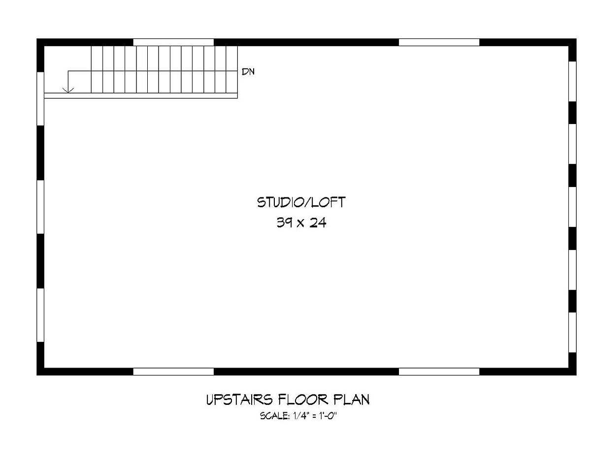 Garage Plan 51675 - 2 Car Garage Level Two