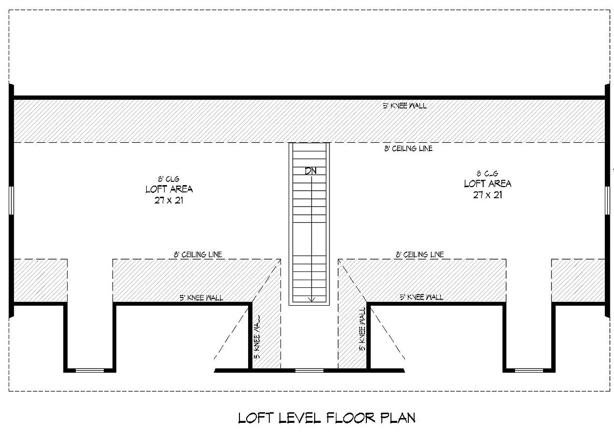 Garage Plan 51686 - 4 Car Garage Level Two
