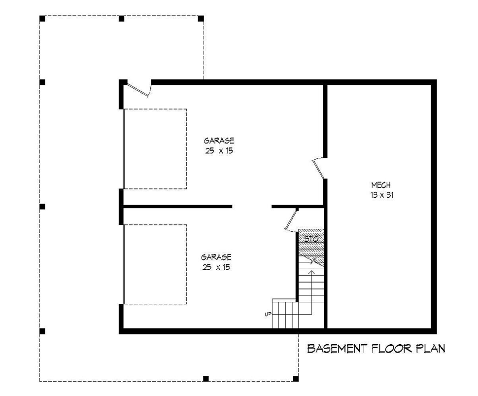 House Plan 51696 Lower Level
