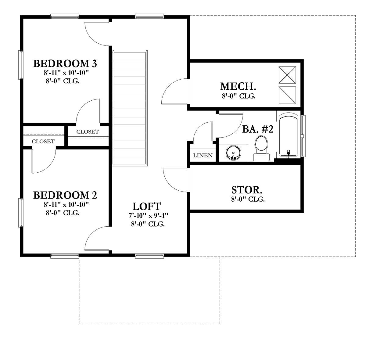 House Plan 51702 Level Two