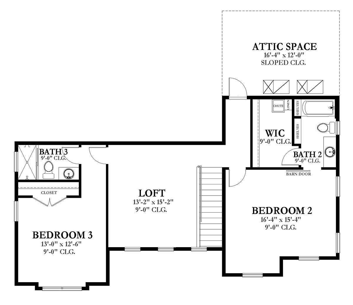 House Plan 51708 Level Two