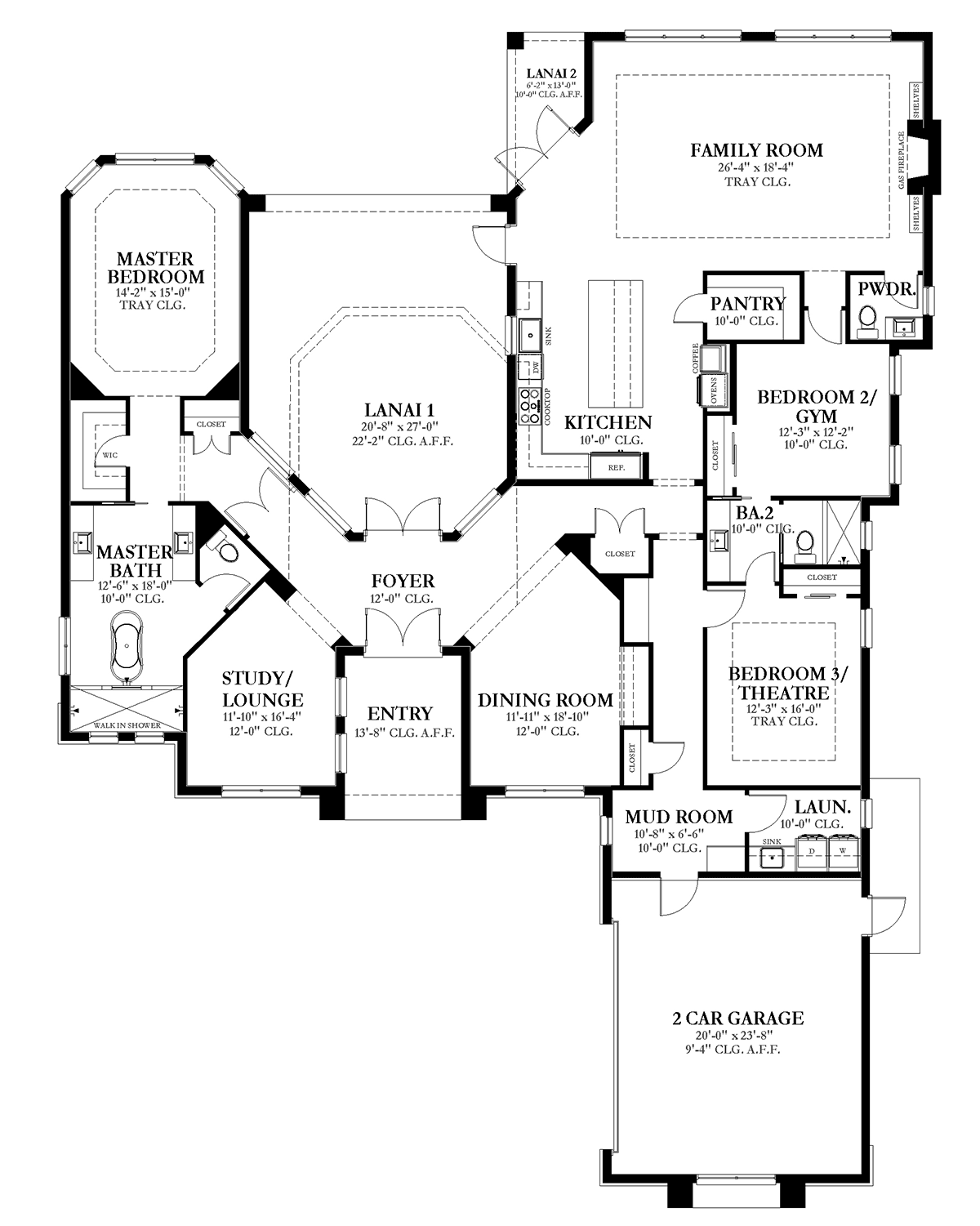 House Plan 51709 Level One
