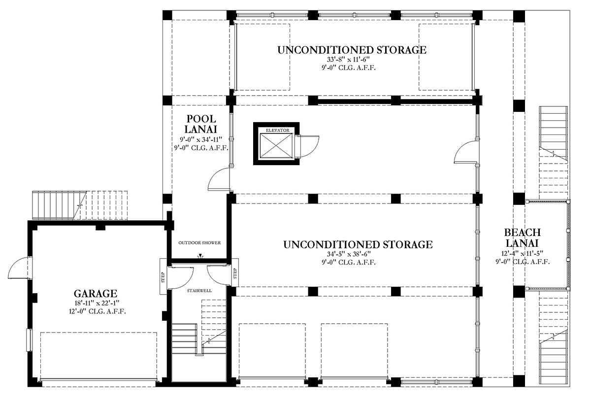 House Plan 51711 Lower Level