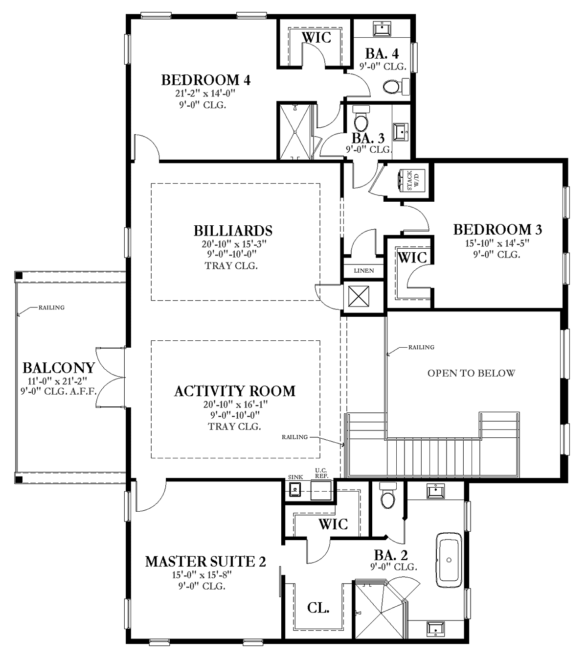 House Plan 51717 Level Two