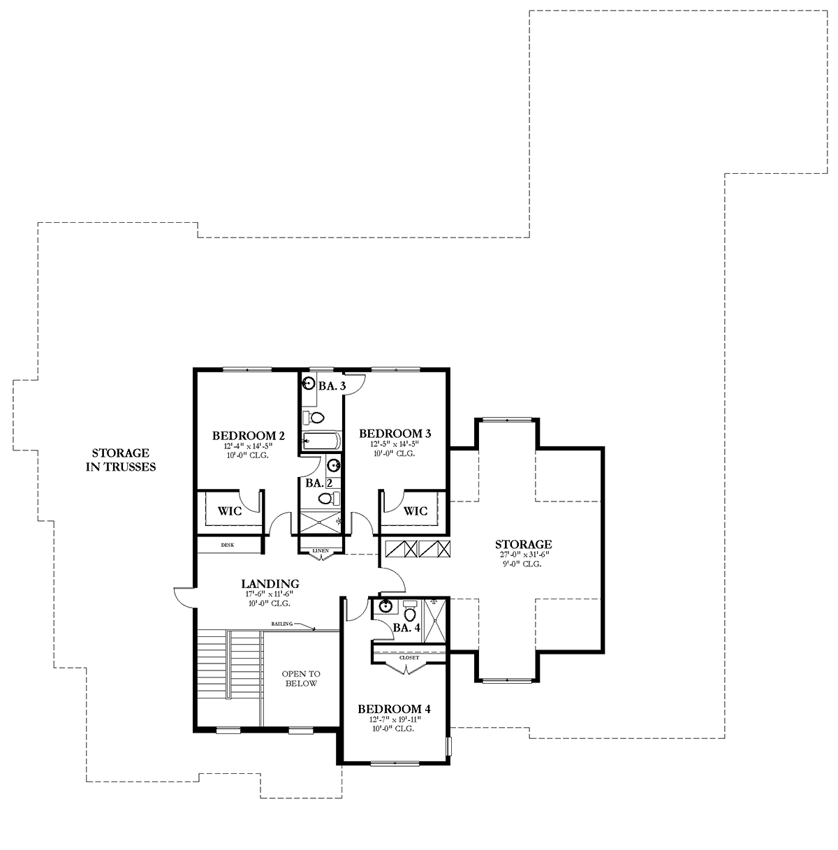 House Plan 51718 Level Two