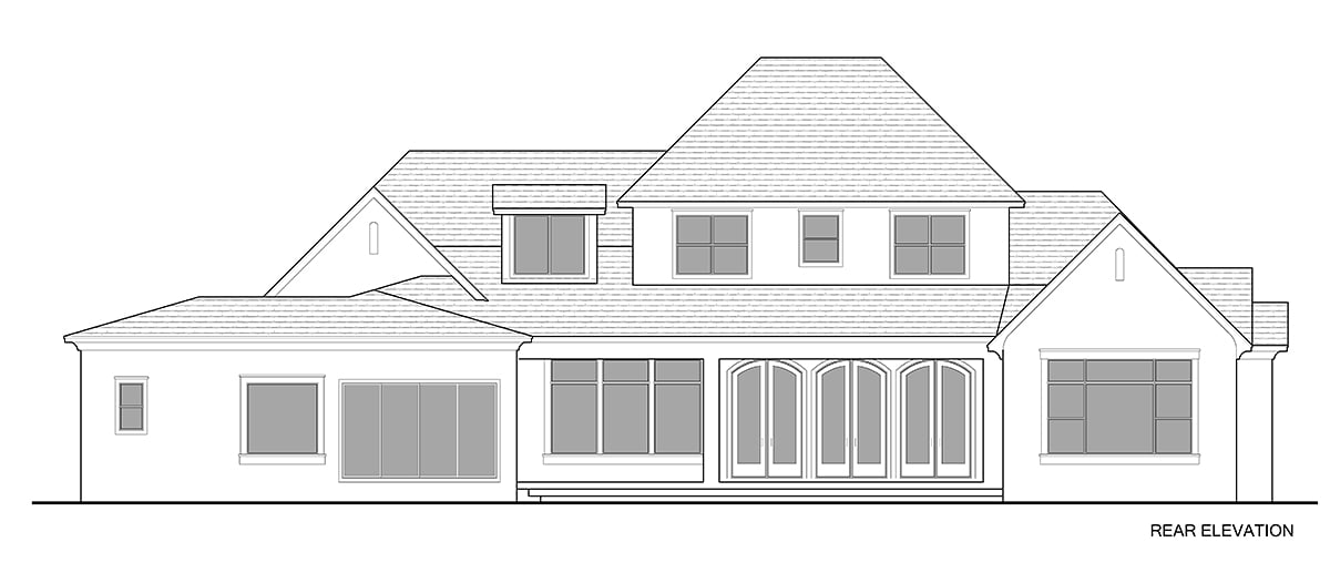 House Plan 51718 Rear Elevation