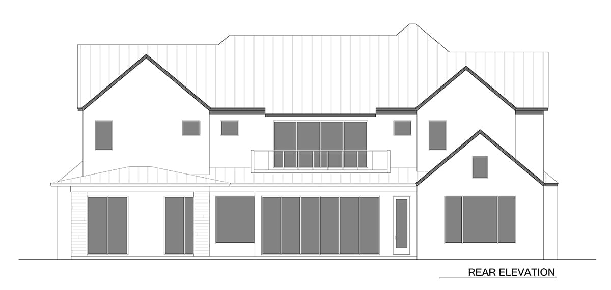 House Plan 51719 Rear Elevation