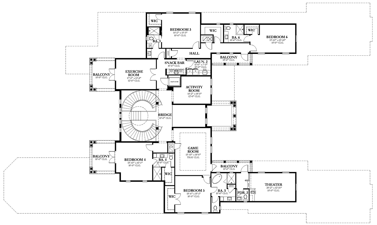 House Plan 51720 Level Two
