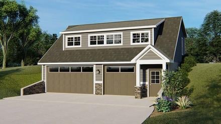 Plan 51820 - 842 Square Feet