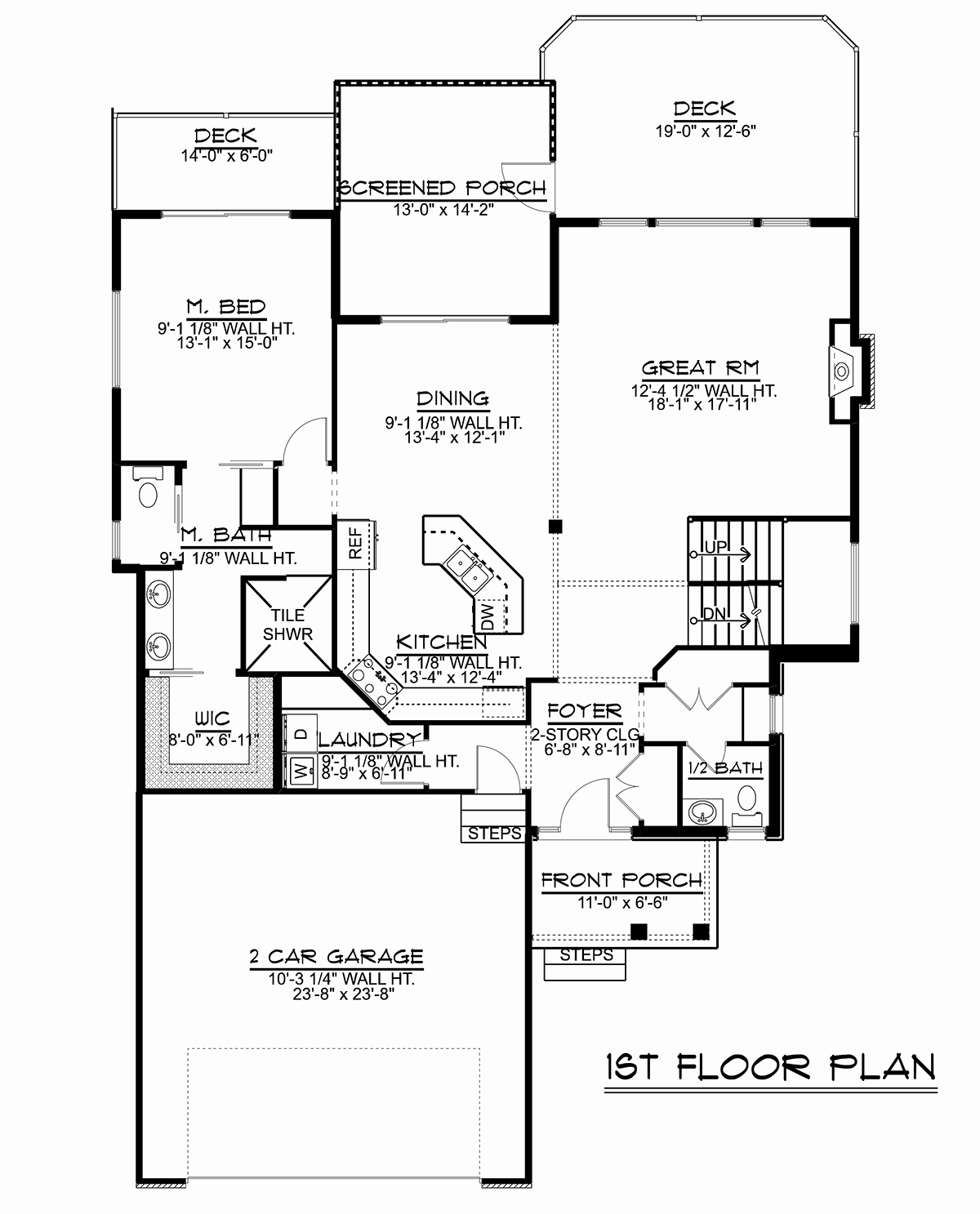 House Plan 51851 Level One
