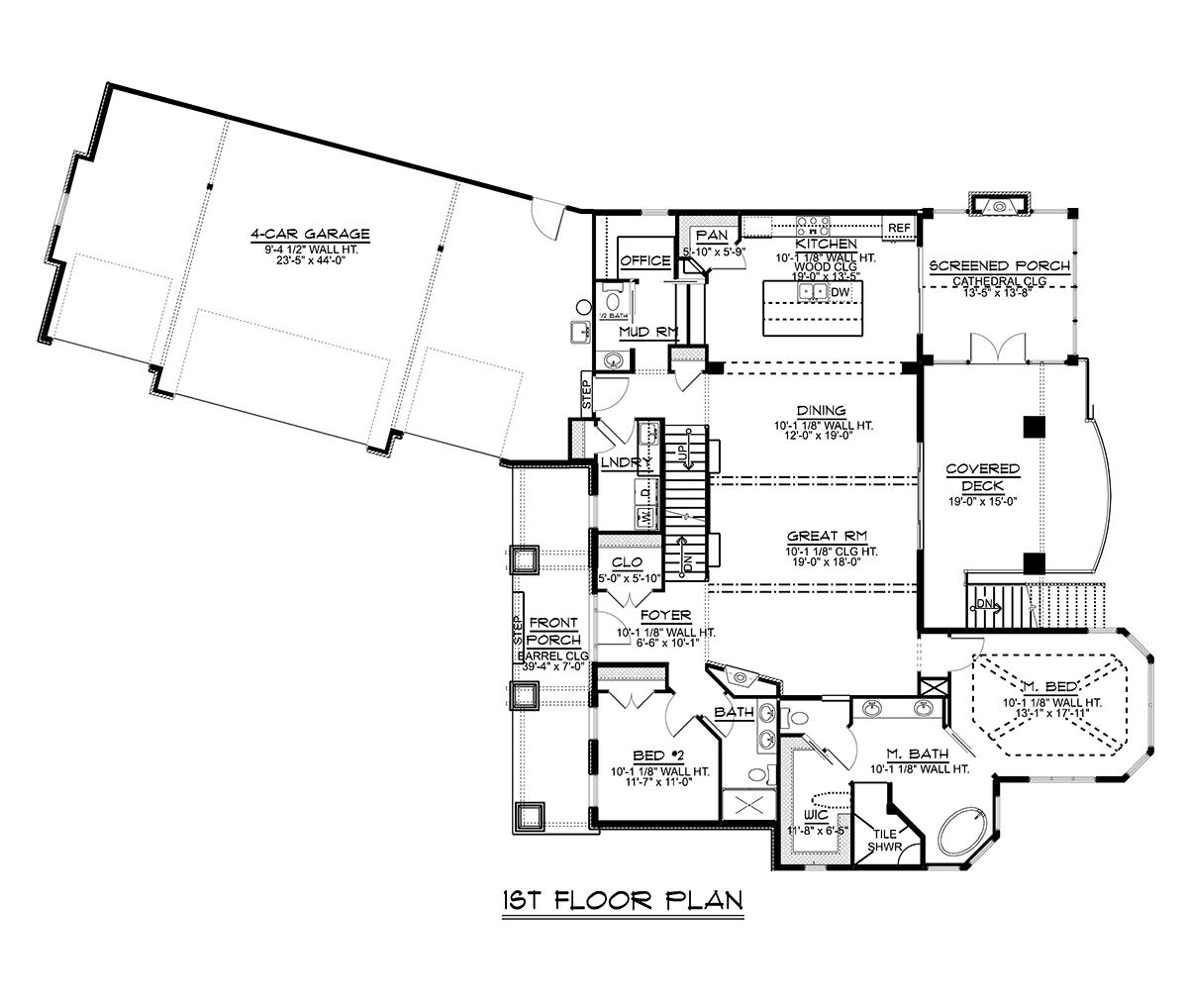 House Plan 51864 Level One
