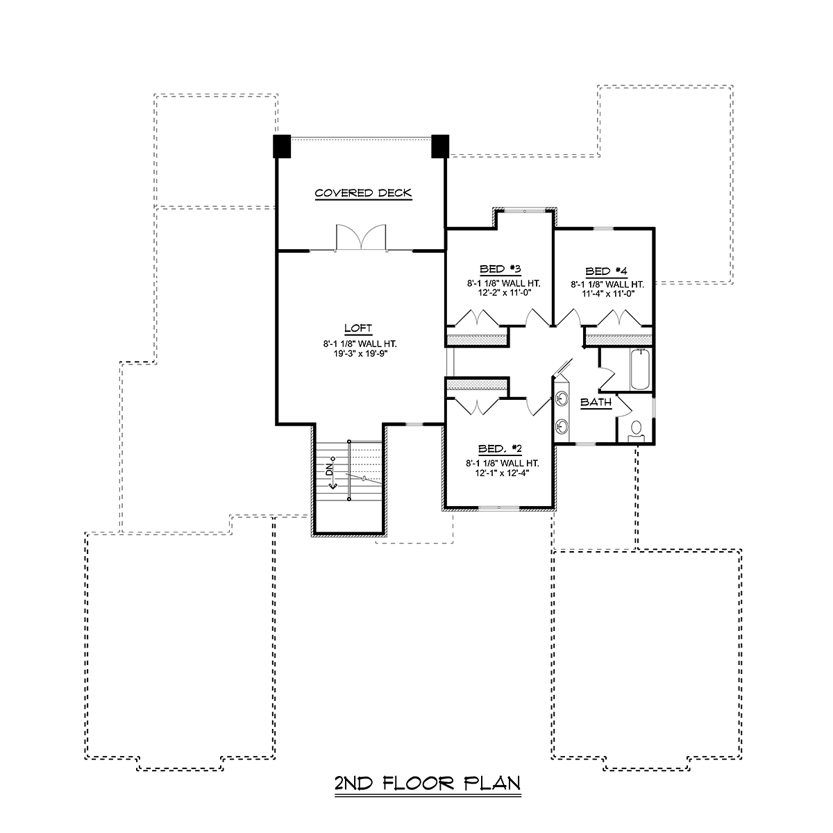 House Plan 51866 Level Two
