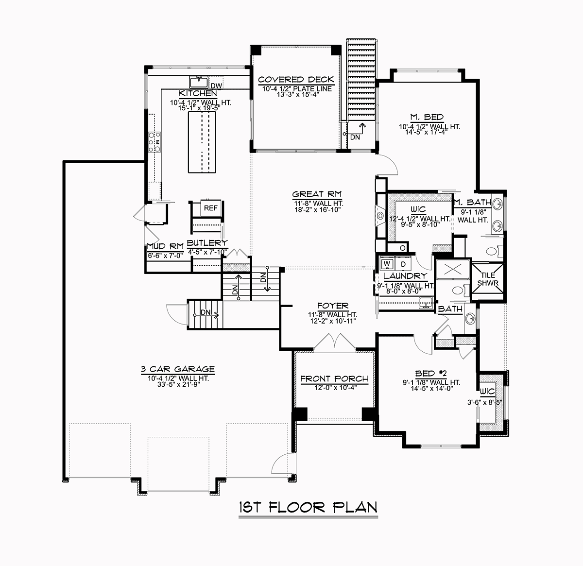 House Plan 51888 Level One