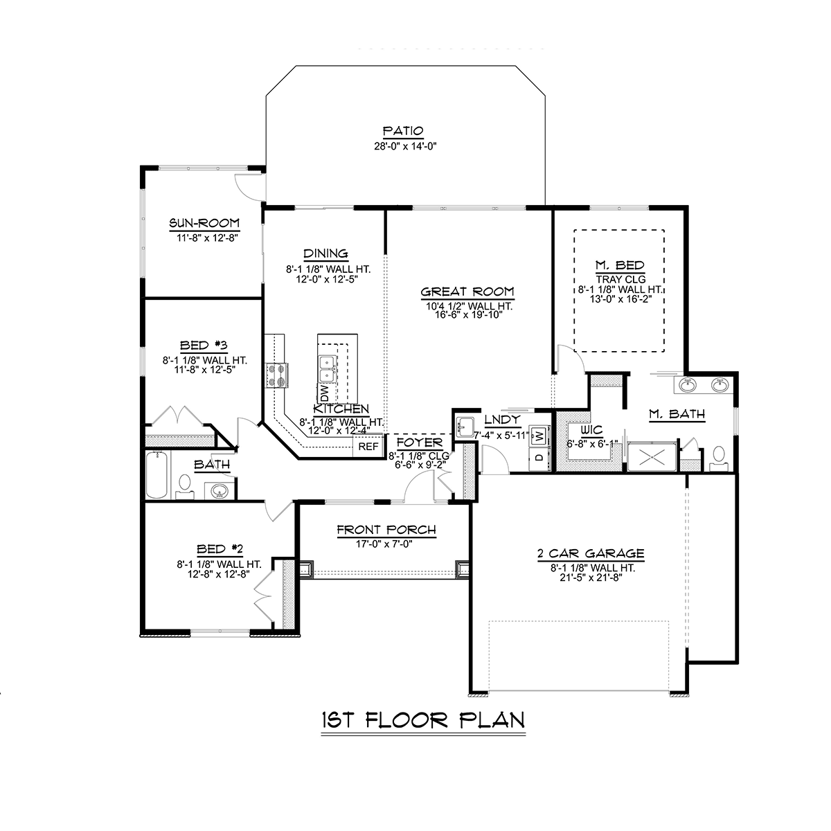 House Plan 51889 Level One