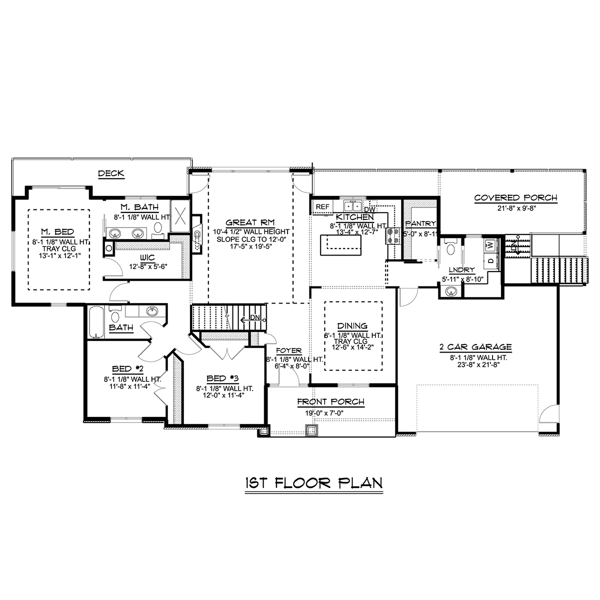 House Plan 51898 Level One