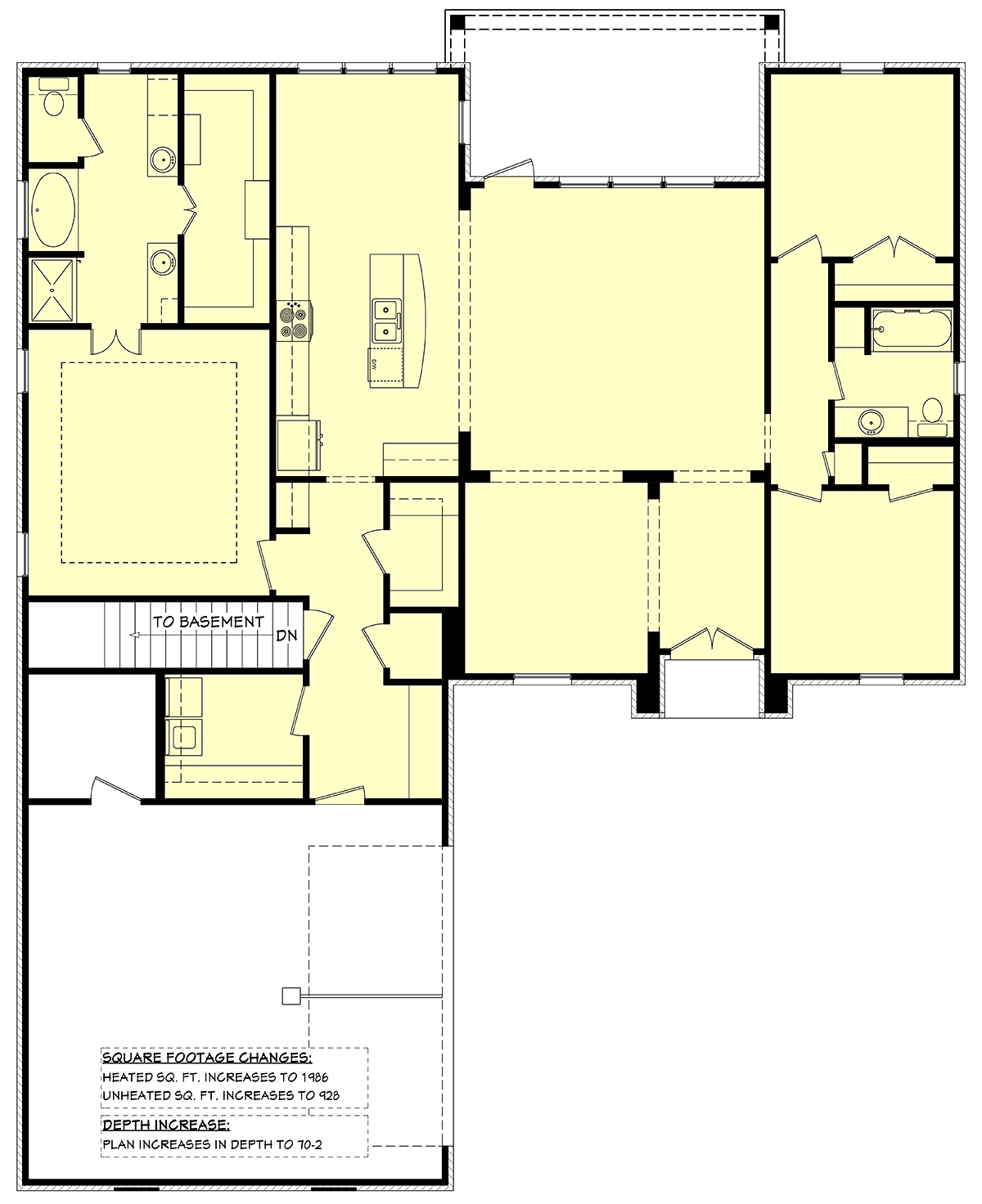 House Plan 51911 Alternate Level One