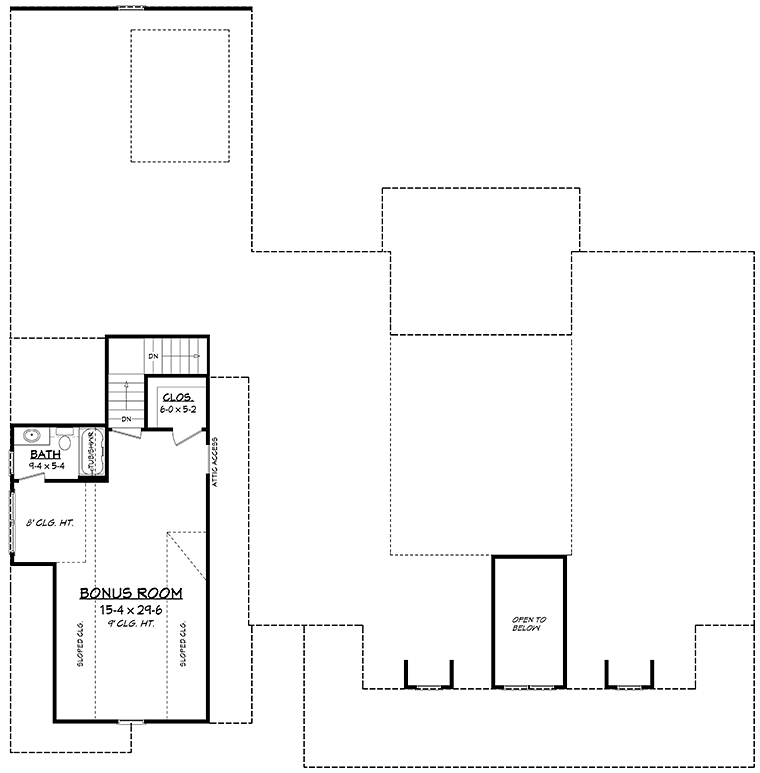 House Plan 51974 Level Two
