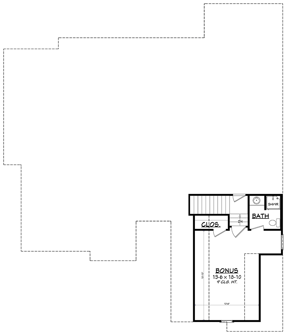 House Plan 51990 Level Two
