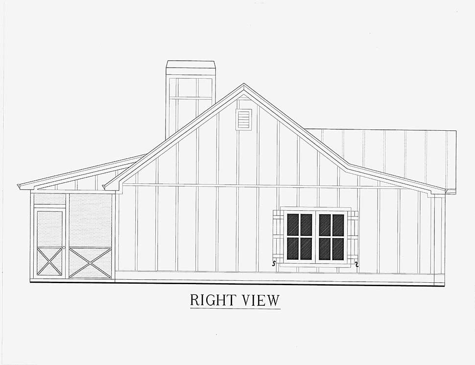 Cabin, Cottage, Country Plan with 793 Sq. Ft., 1 Bedrooms, 1 Bathrooms Picture 16