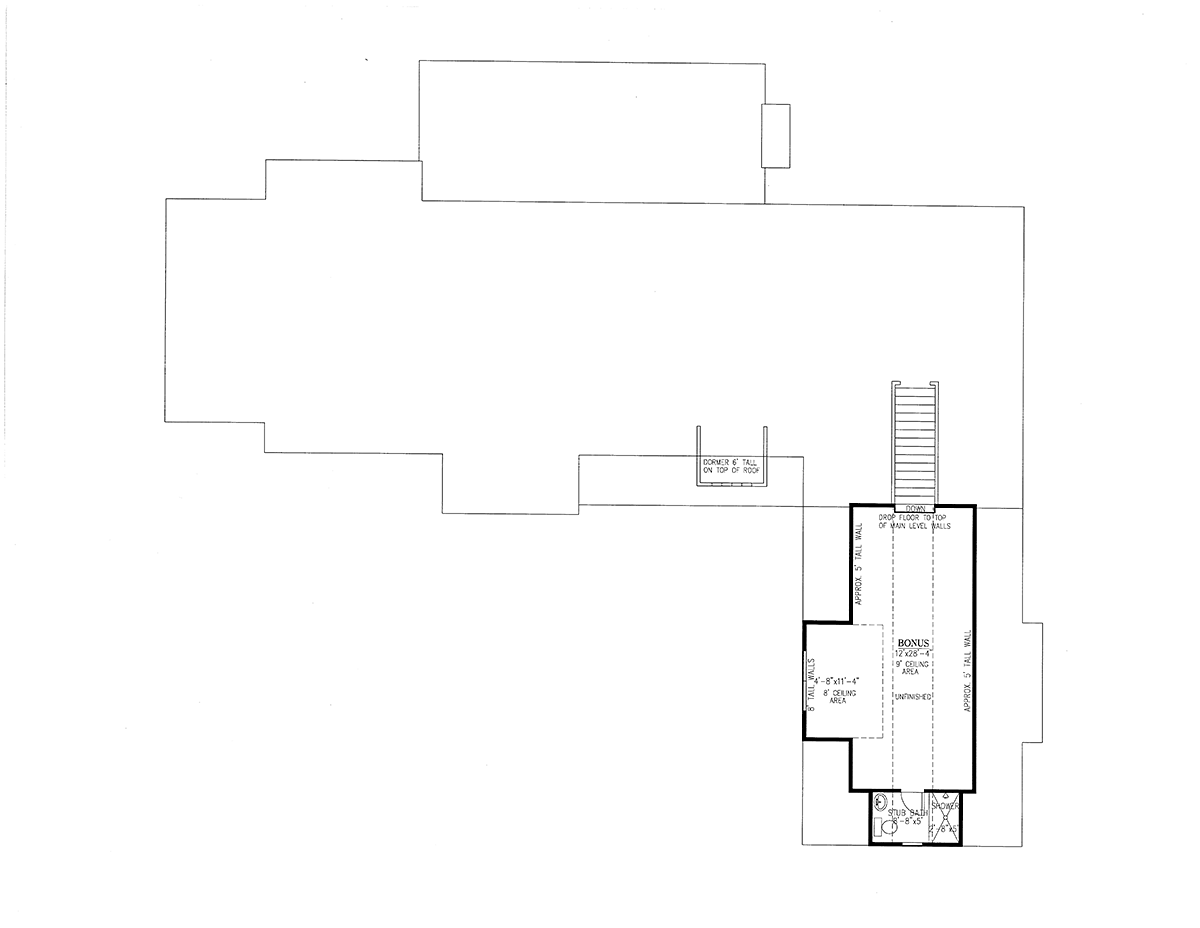 House Plan 52029 Level Two