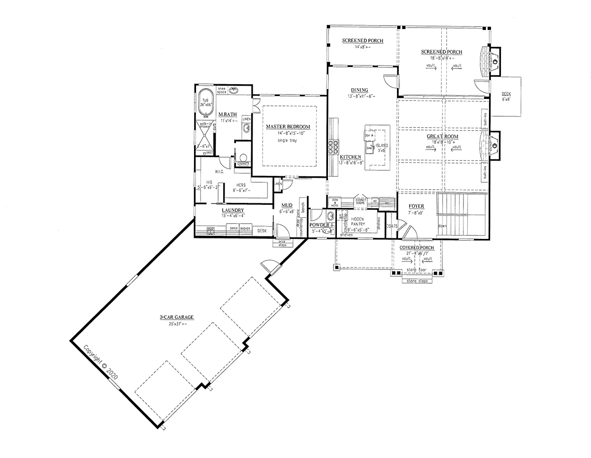 House Plan 52033 Level One