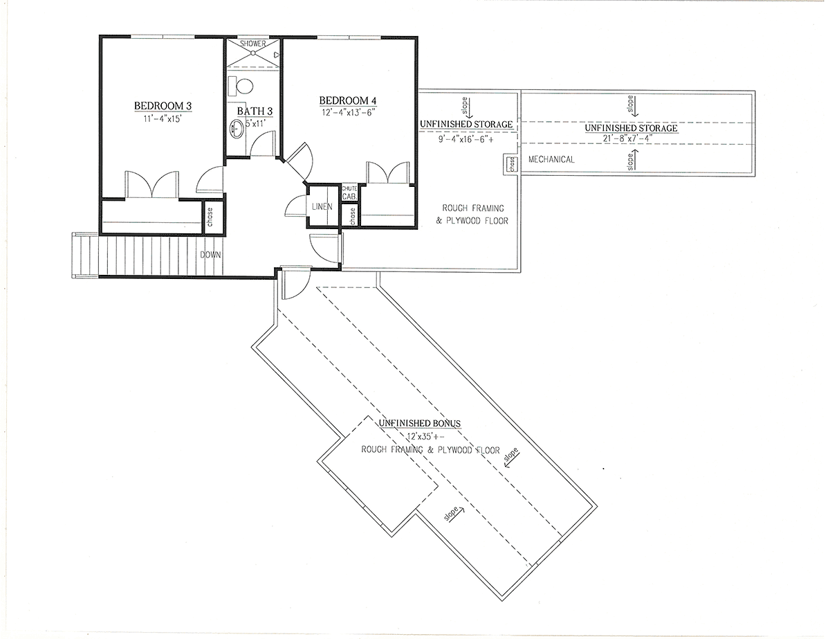 House Plan 52034 Level Two