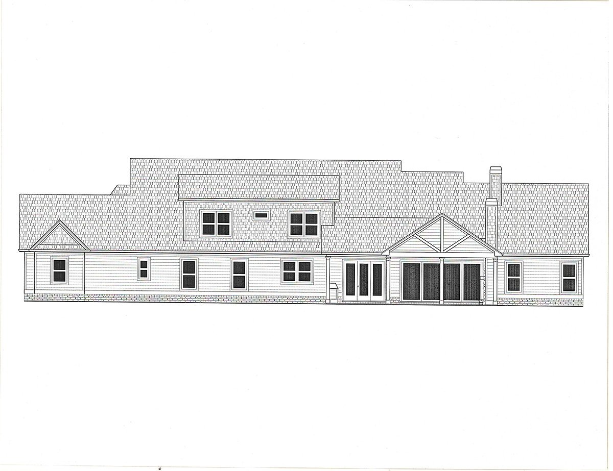 House Plan 52034 Rear Elevation
