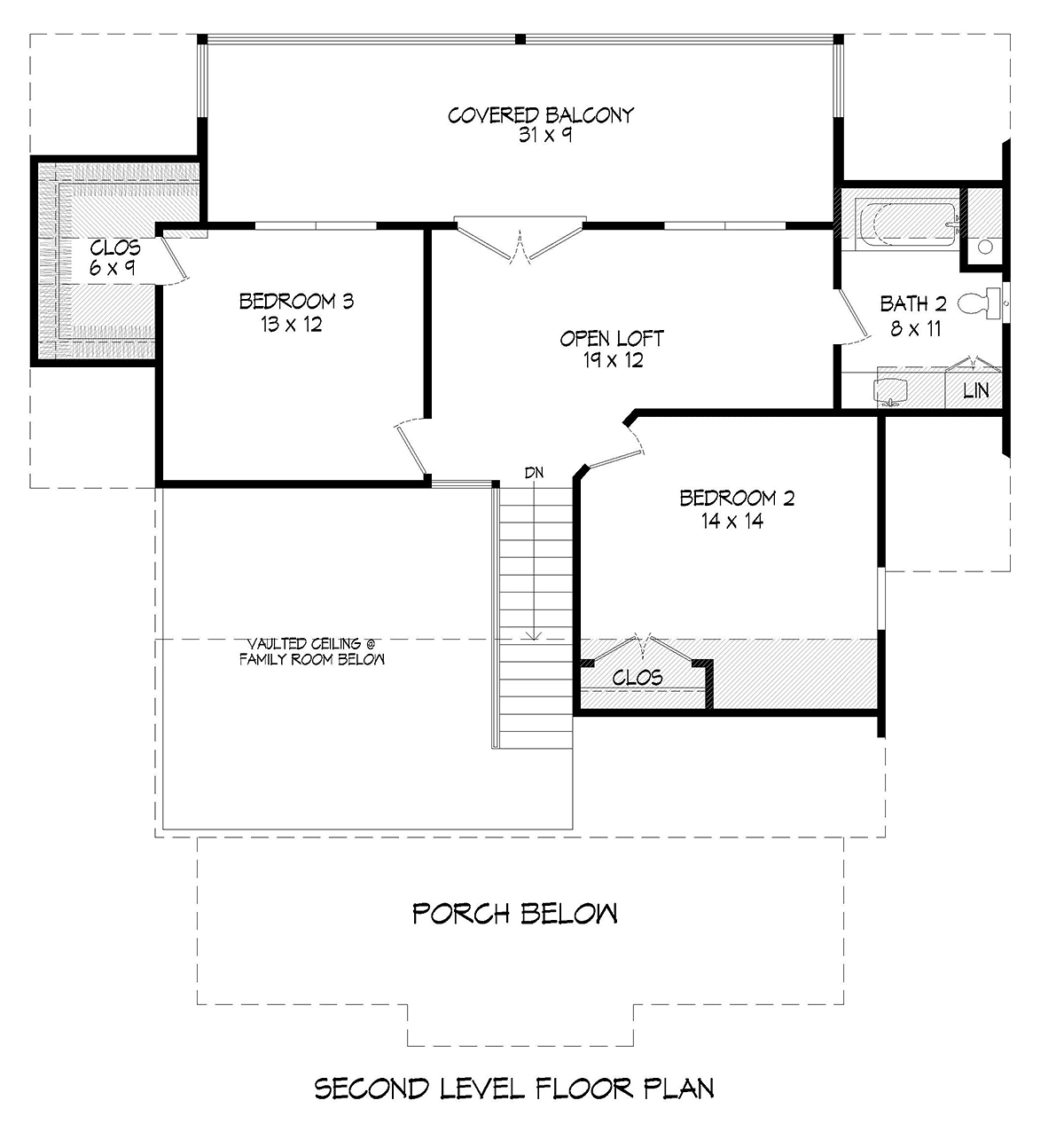 House Plan 52118 Level Two