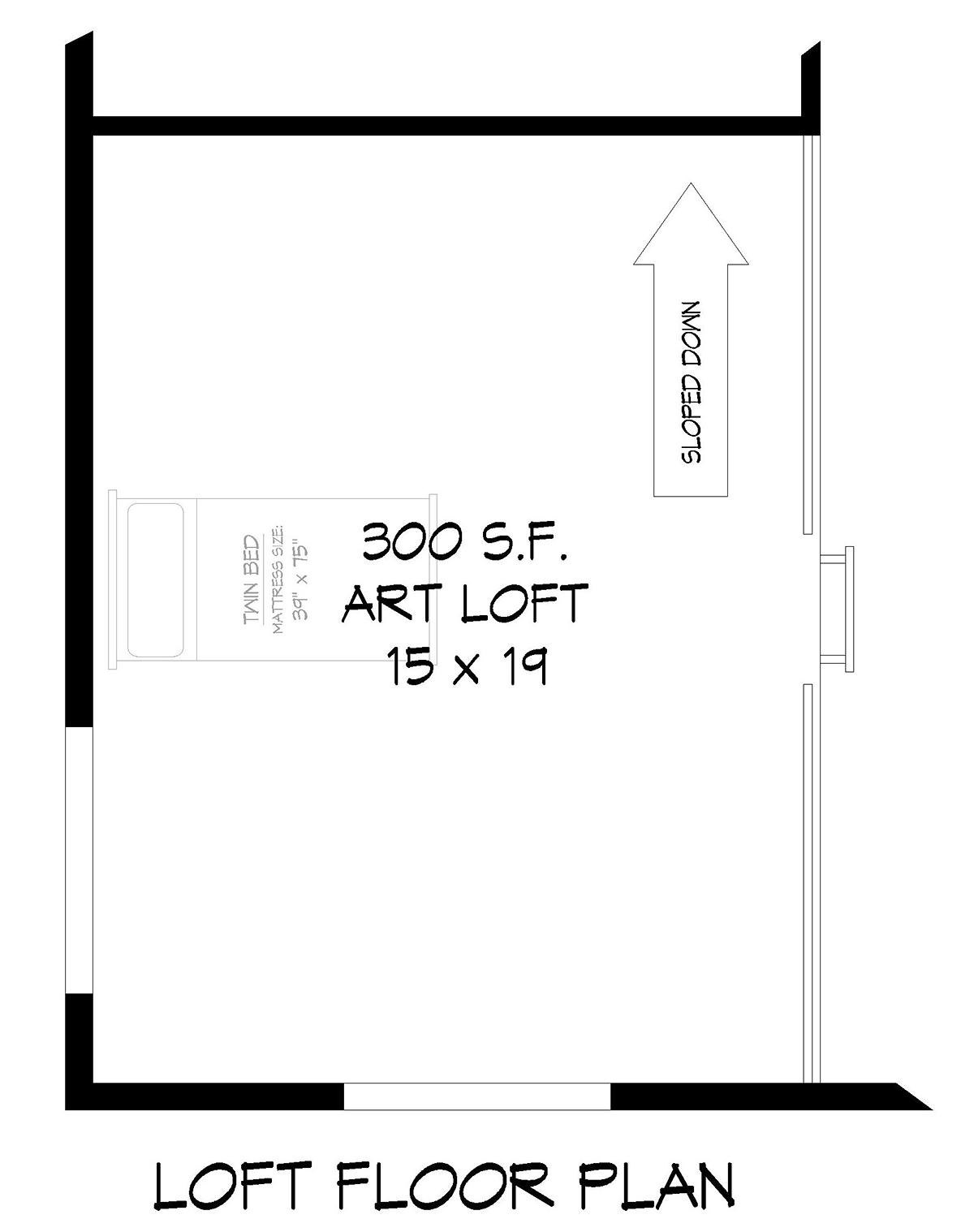 Garage-Living Plan 52157 Level Three