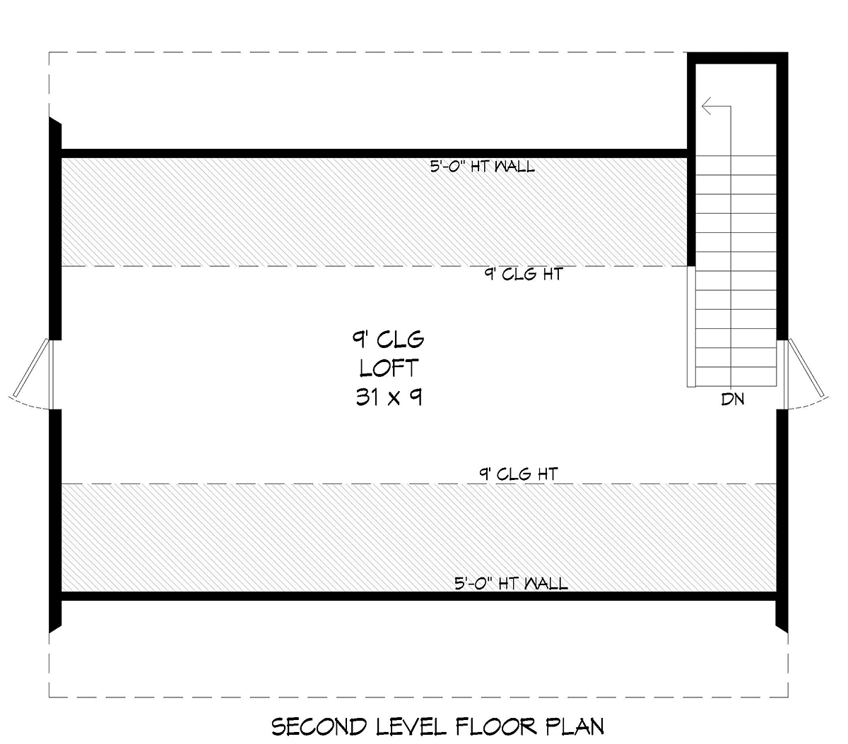 Garage Plan 52158 - 2 Car Garage Level Two