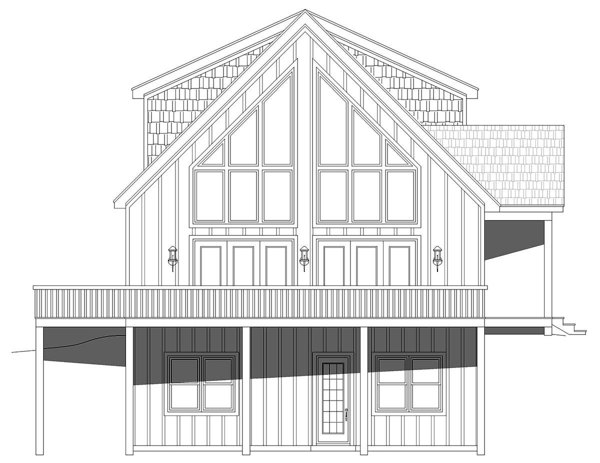 A-Frame, Contemporary, Country, Farmhouse, Prairie Style, Ranch Plan with 1770 Sq. Ft., 4 Bedrooms, 4 Bathrooms Picture 3