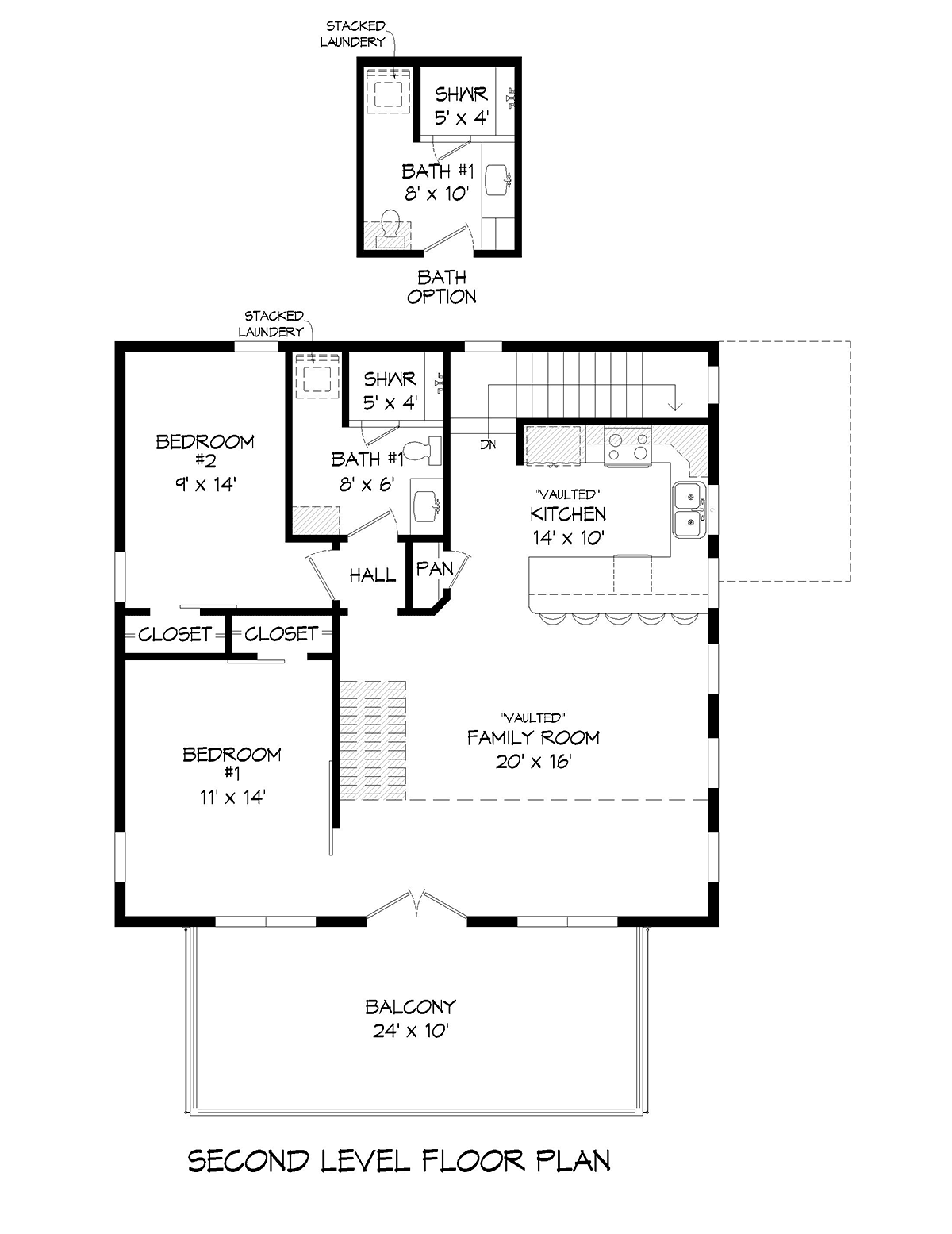 House Plan 52194 Level Two