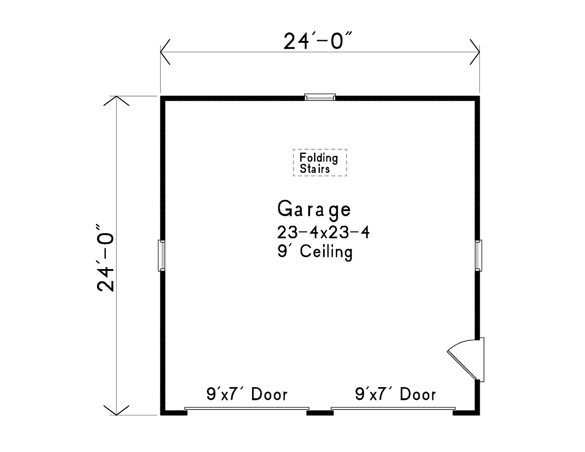 Garage Plan 52226 - 2 Car Garage Level One