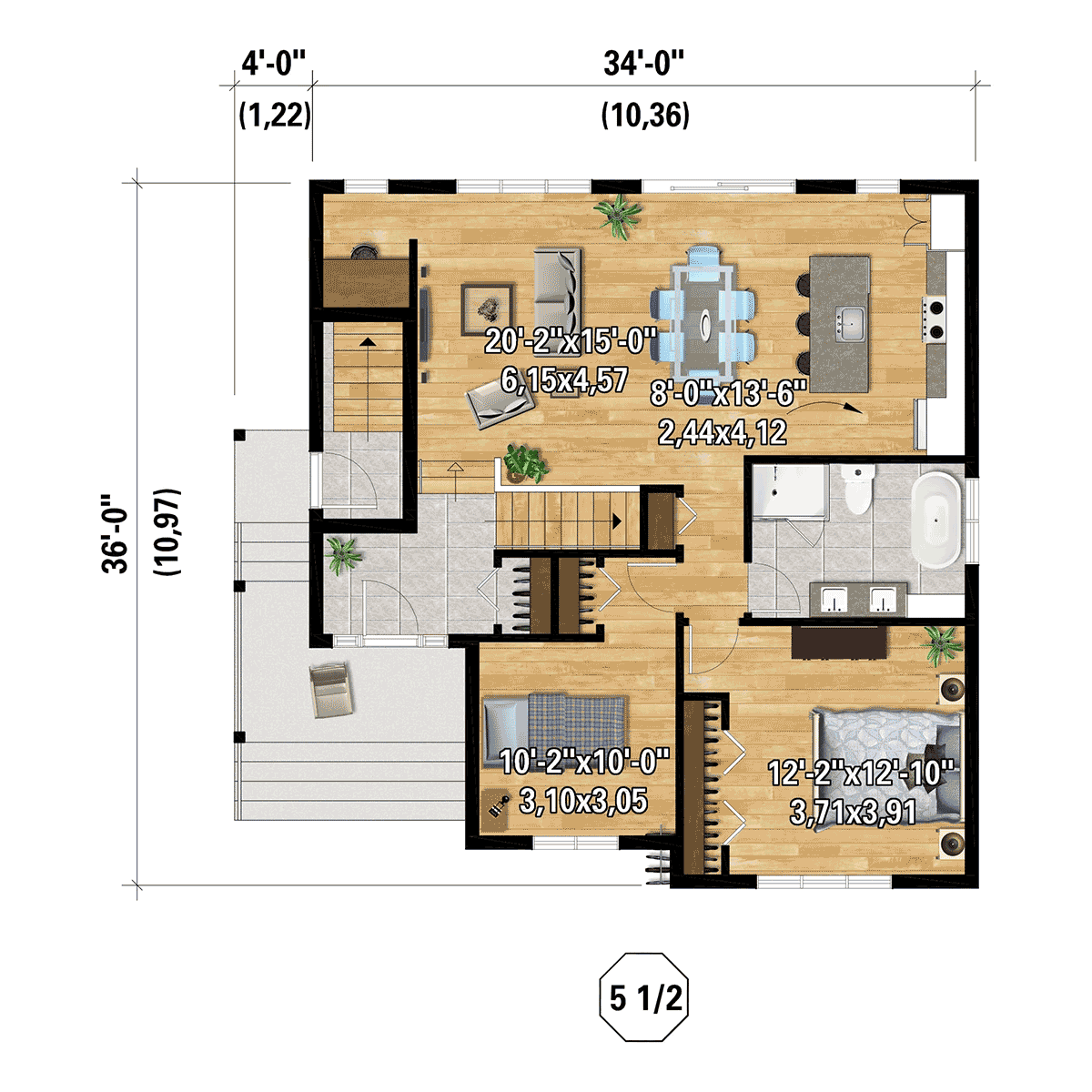 Multi-Family Plan 52862 Level One