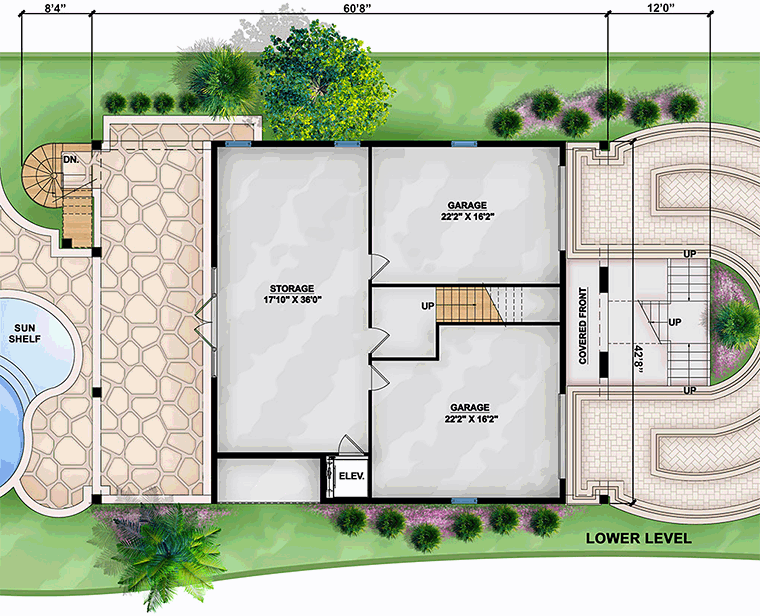 House Plan 52906 Lower Level