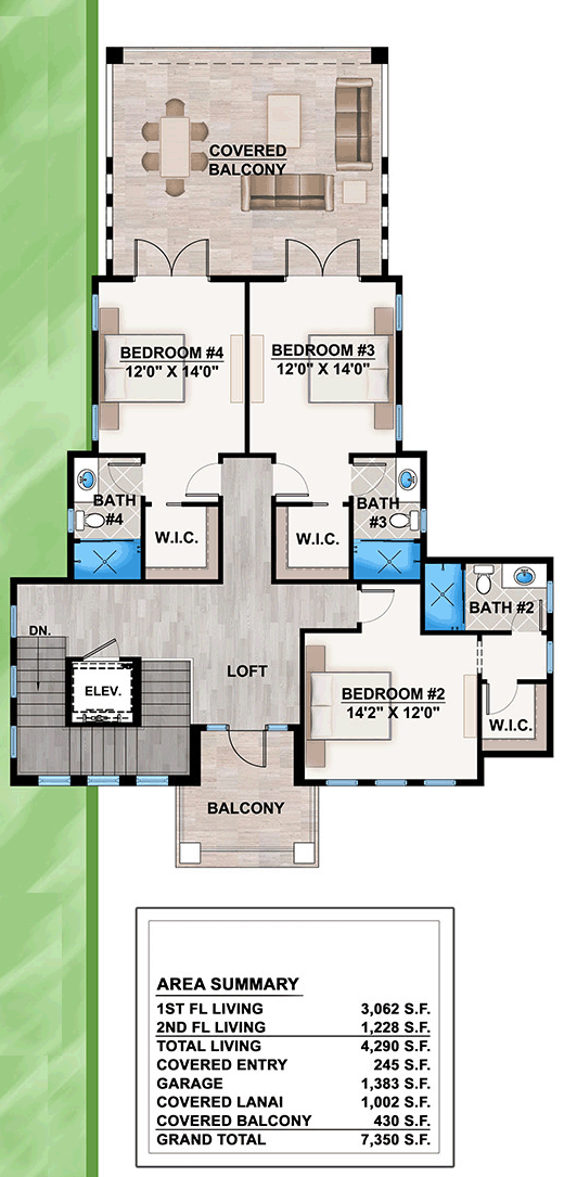 House Plan 52925 Level Two