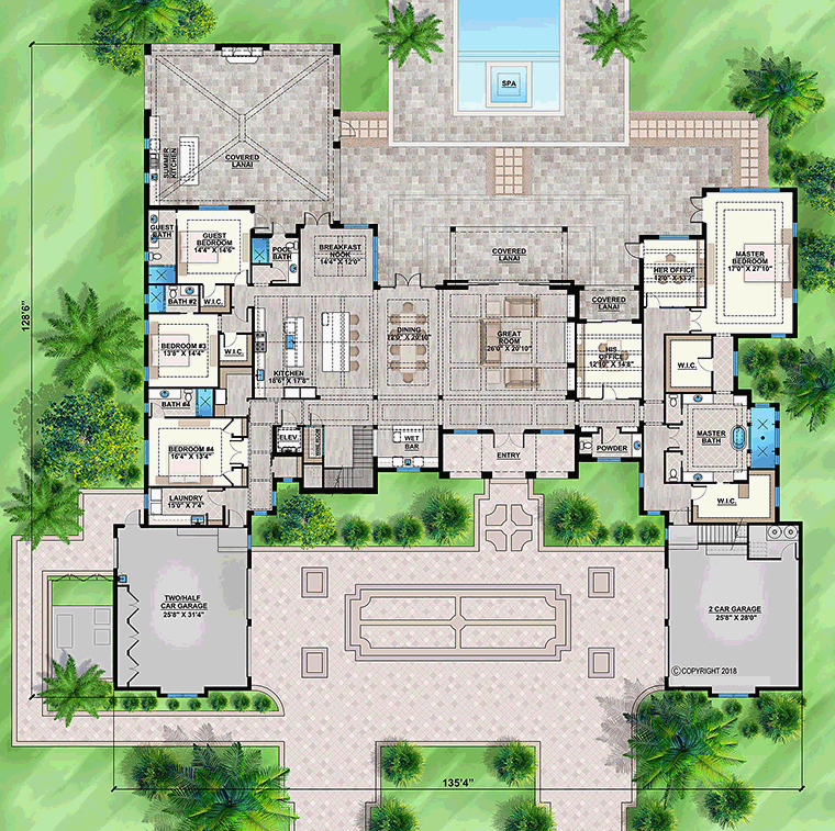 House Plan 52945 Level One