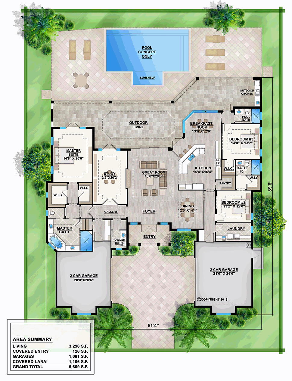 House Plan 52952 Level One