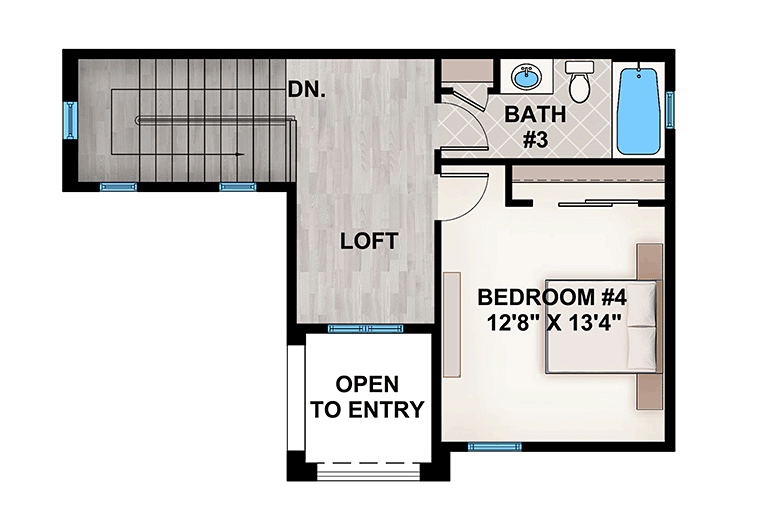 House Plan 52956 Level Two