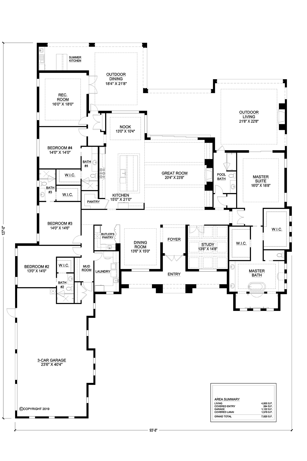 House Plan 52981 Level One
