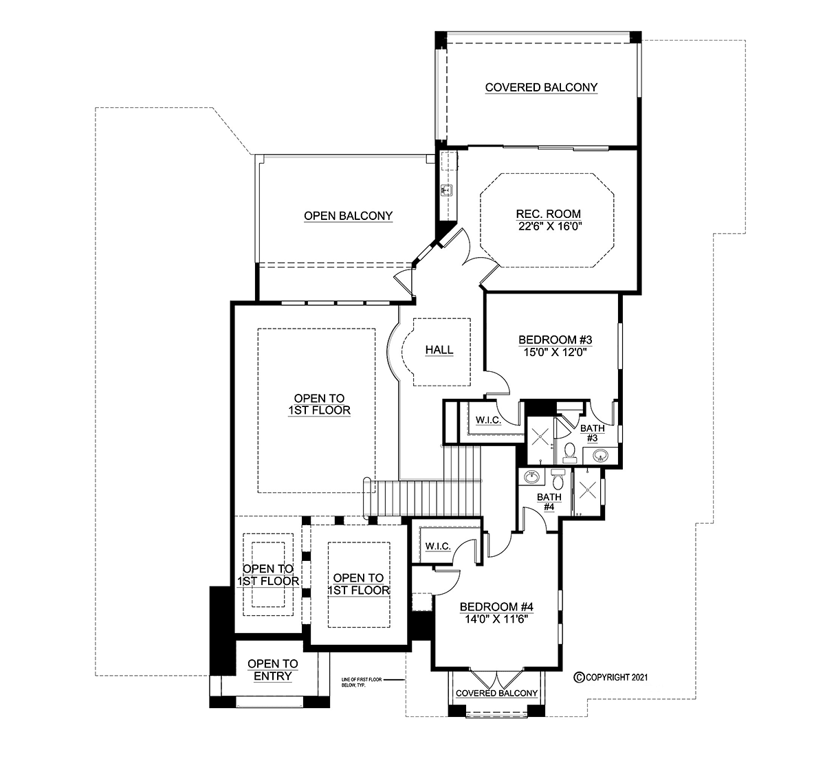 House Plan 52985 Level Two