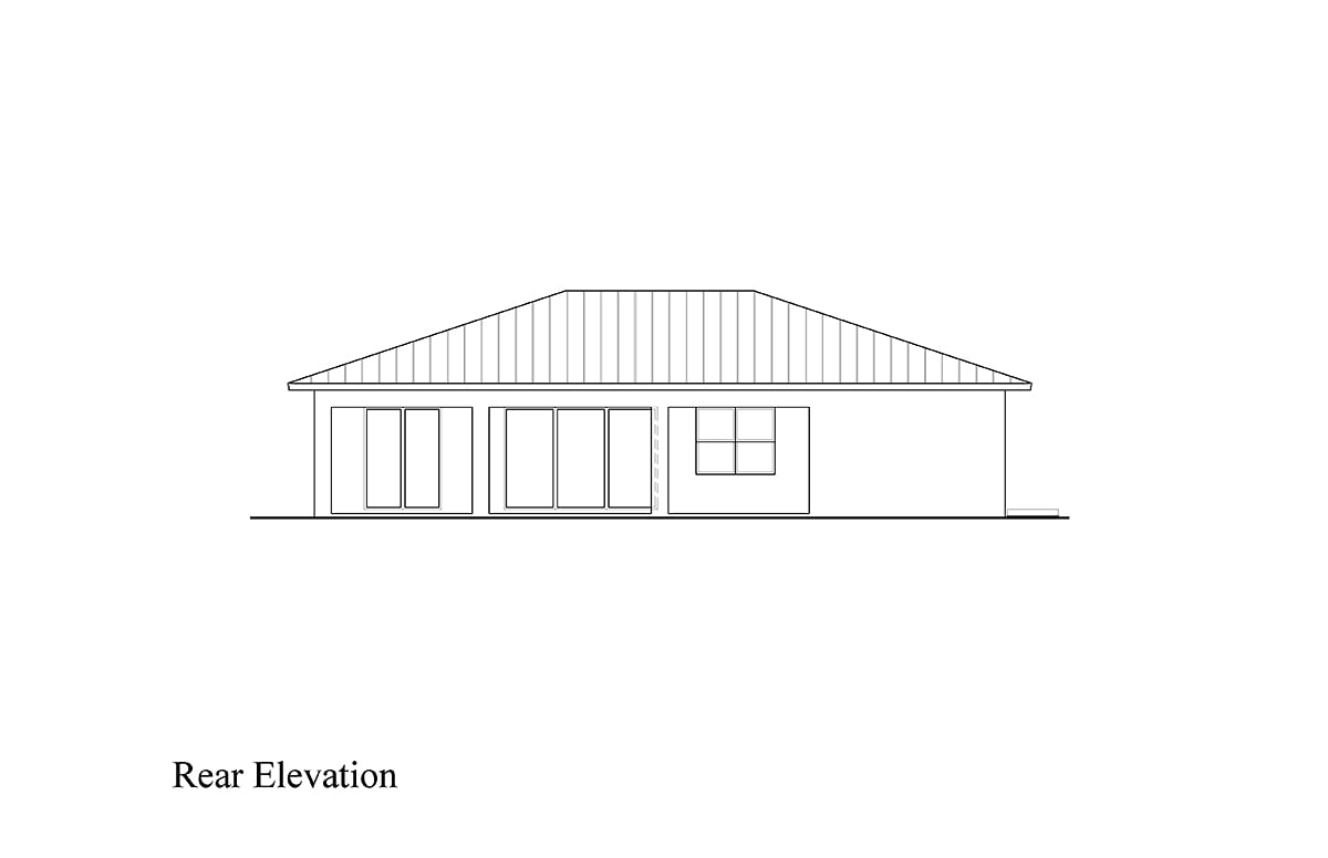 House Plan 52990 Rear Elevation