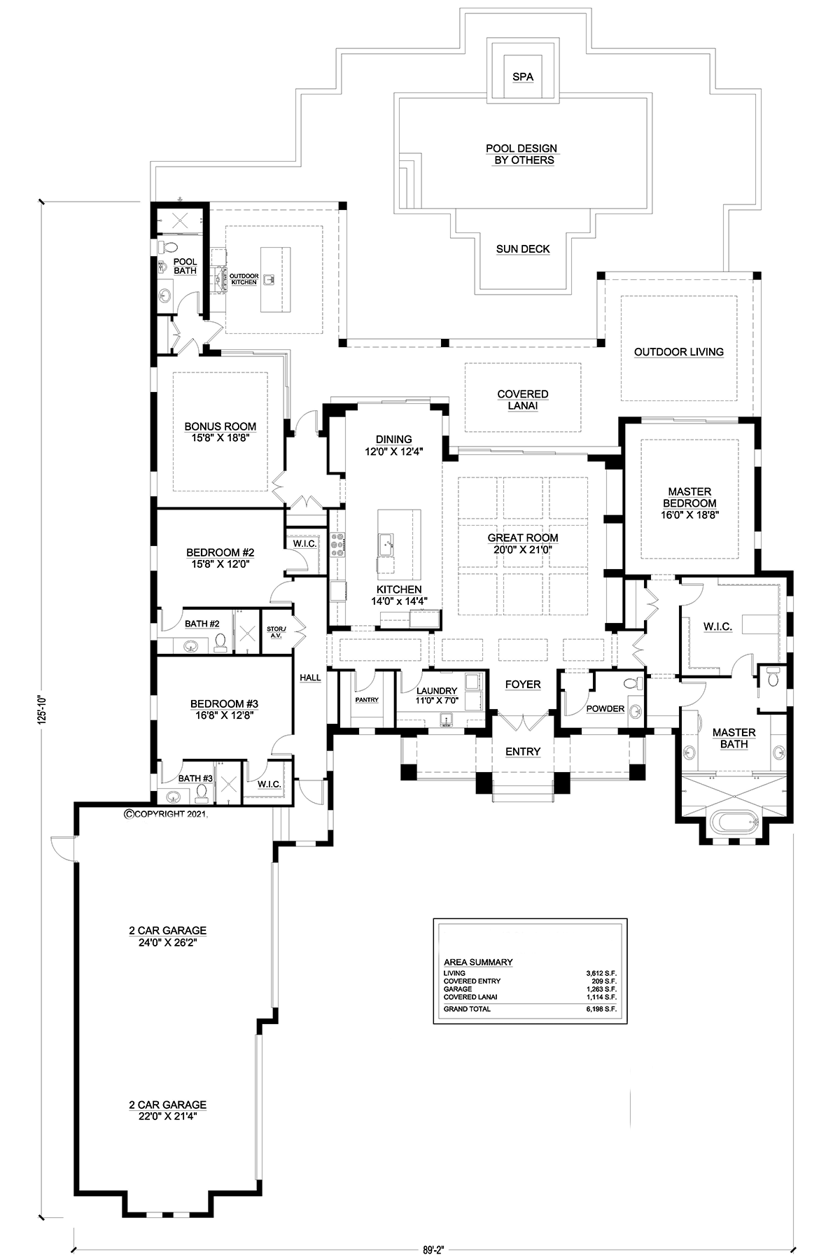 House Plan 52993 Level One