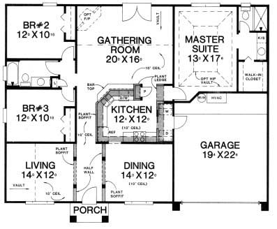 House Plan 53249 Level One