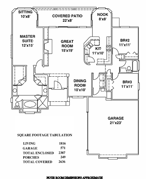 House Plan 53250 Level One
