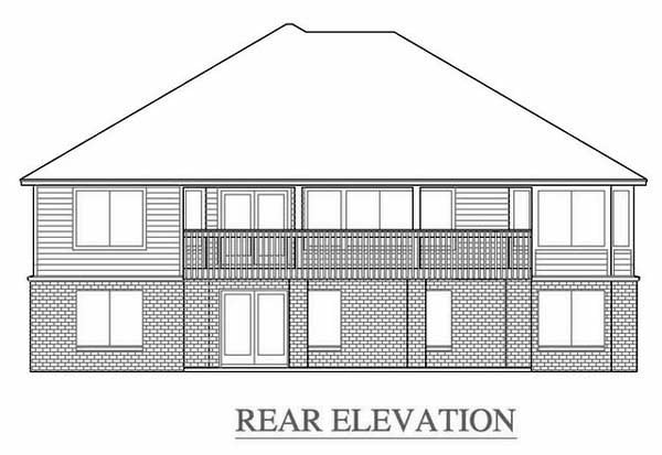 House Plan 53293 Rear Elevation