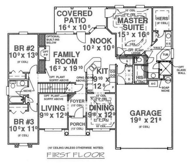 House Plan 53375 Level One